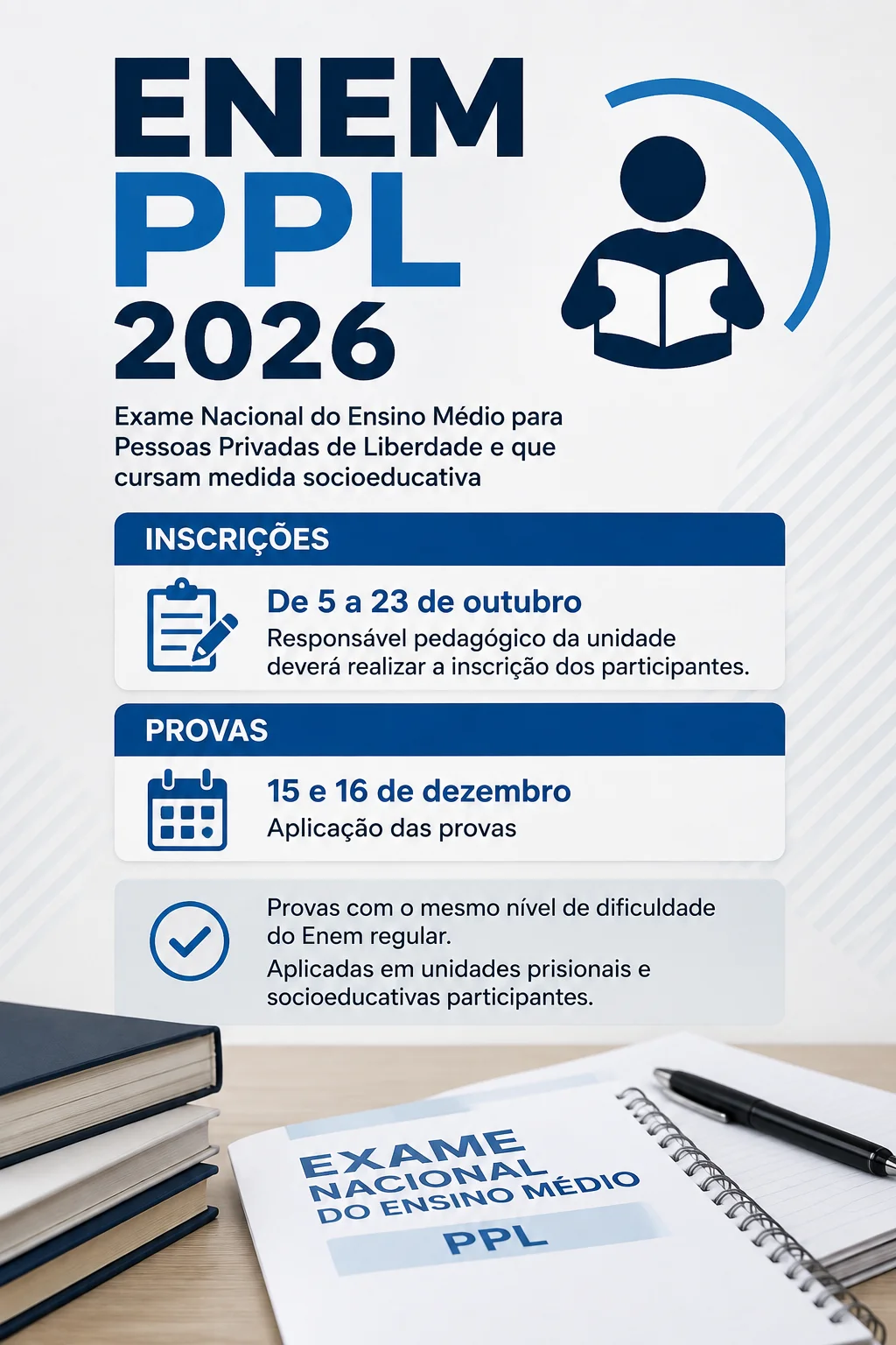 Datas e inscrição Enem PPL 2026
