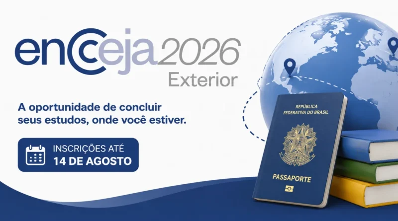 Encceja Exterior 2026 (Imagem: IA)