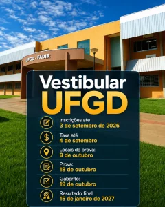 Calendário da UFGD 2027
