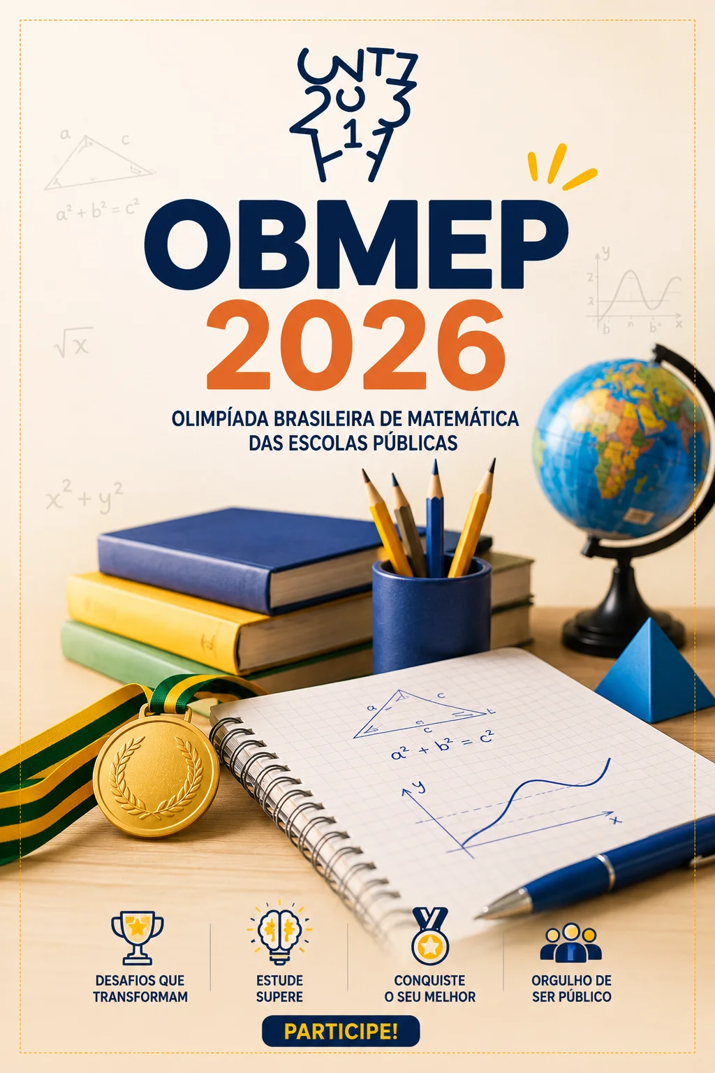 OBMEP 2026 (Imagem: IA)