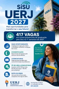 Vagas e cursos Sisu UERJ 2027