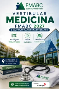 edital com datas vestibular 2027 medicina fmabc
