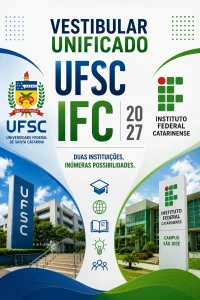 Vestibular Unificado 2027 UFSC/IFC (Imagem: IA)