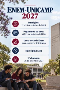 Enem Unicamp 2027 (Imagem IA)