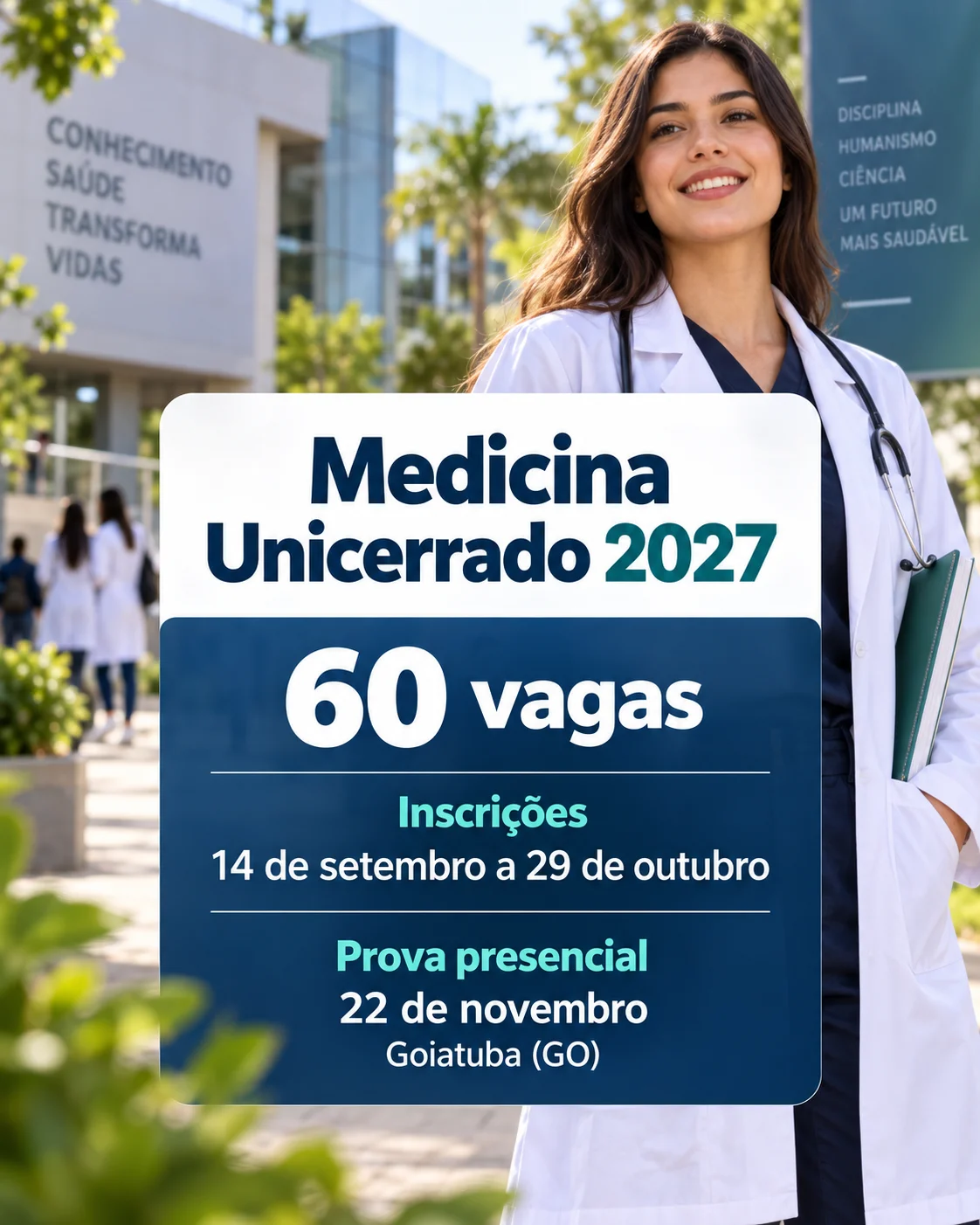 Vestibular 2027 Medicina Unicerrado (Imagem IA)