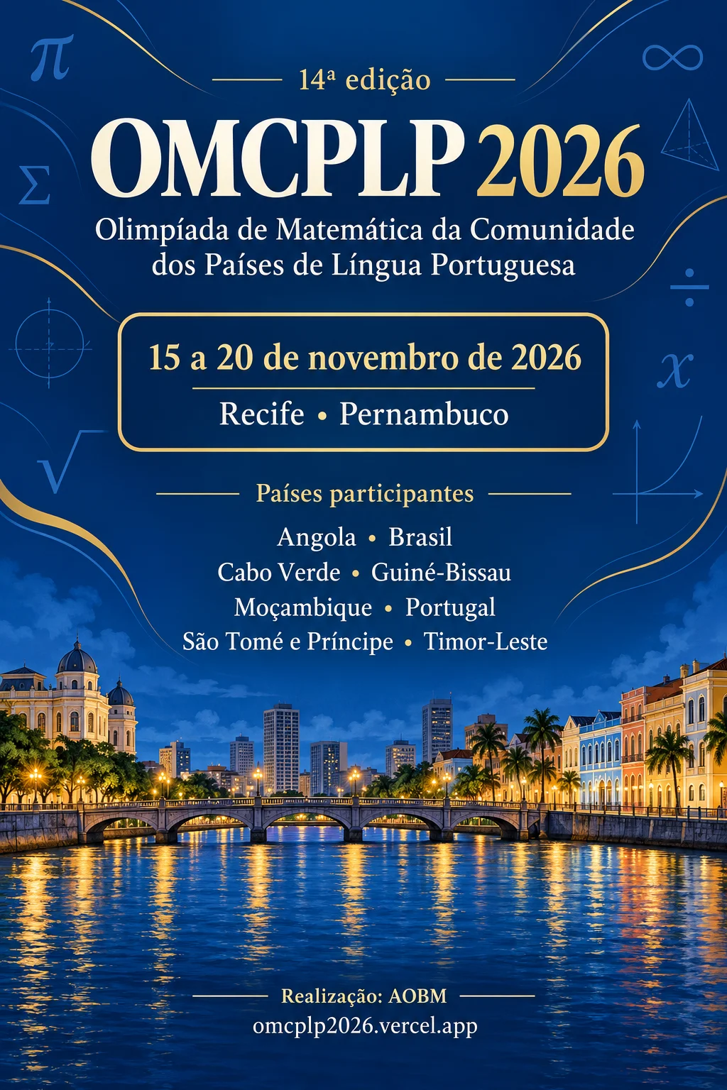 informações omcplp 2026
