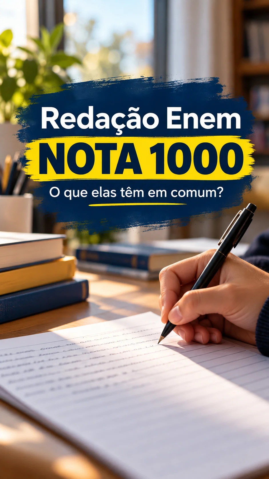 Redação Enem nota 1000 (Imagem IA)